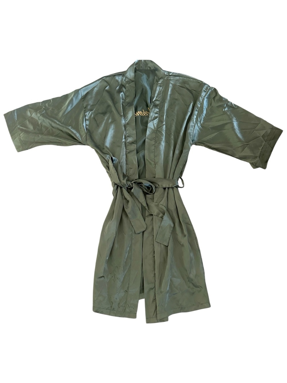 Green Bridesmaid Robe (M)